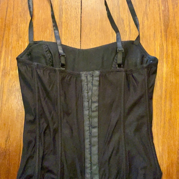 Nature Intimates Black Corset Top sz 34/B - Picture 3 of 4
